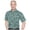 Alpine Blue/Steel Blue, variant on Monterey Club Men's Short Sleeve Animal Print Golf Polo Shirt #3526