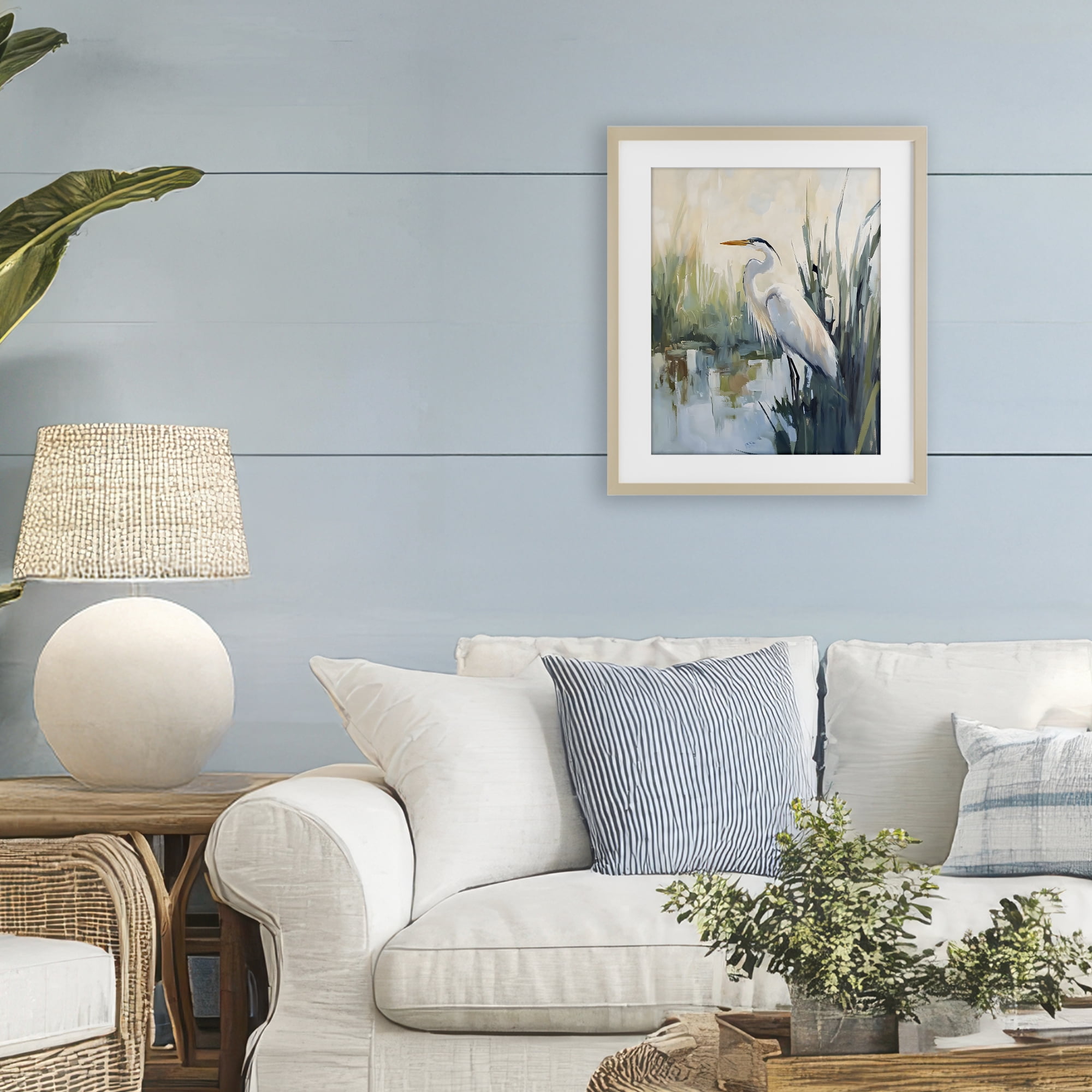 Stupell Industries King Of The Marsh Birch Framed Print Under Glass, design by Creative Studio