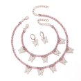 thumbnail image 5 of 1 Conjunto de joyas con colgante de mariposa, pulsera de circonita con dije brillante, 5 of 5