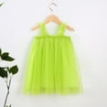 thumbnail image 5 of SPRING PARK Toddler Baby Girls Floral Dress Princess Birthday Party Mesh Sleeveless Tutu Skirt Clothes, 5 of 8