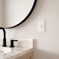 thumbnail image 3 of WWS-W42465K-PW-CP Soft Modern 1-Gang Concealed Mount Light Switch/Toggle Wall Plate, Pure White (3-Pack), 3 of 4