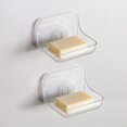 thumbnail image 1 of Soporte para Jabón NQ Paquete de 2 Autoadhesivo para Montaje en Pared PET Transparente, 1 of 5
