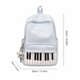 thumbnail image 2 of YSBDLQE School Backpack with Piano Pattern for Teen Girls - Cute Backpack for School with Versatile Design, Perfect College Backpack for Daily Campus Life,White, 2 of 4