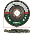thumbnail image 3 of Sanding Disc, Zirconium Flap Disc, Grinding Wheel 4-1/2" x 7/8" 36 Grit - T29 - (10 PACK), 3 of 3