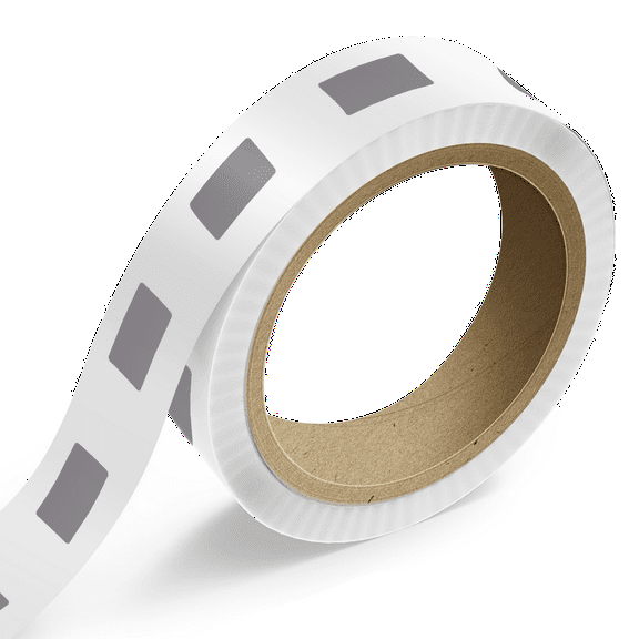 JAM Paper Standard Label Rolls, Rectangle, 1 1/2 x 3, Silver Matte Foil, 125 Labels/Roll