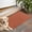 Red Yellow Checkerboard Red Pattern, variant on Maroon Yellow Checkerboard Maroon Pattern Indoor Door Mat 20”x32", Washable Non-Slip Decorative Rug for Entrance, Kitchen, Bathroom