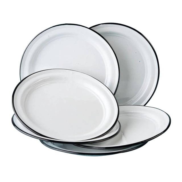 Juego De Platos Cinsa 26 cm Plano Blanco 6 piezas