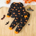 thumbnail image 7 of Gubotare Boys Halloween Pajamas Little Boys Pajamas Toddler Boys Clothes Sleepwear 2 Pieces Pjs Kids Jammies Sets Size 4t 5t (Orange,4-5 Years), 7 of 7