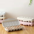 thumbnail image 4 of 2Pcs 12 Grids Refrigerator Shatterproof Egg Box Egg Storage Box Duck Egg Tray Box(Grey), 4 of 9