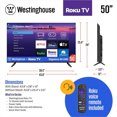 thumbnail image 3 of Westinghouse EX Series 50" Edgeless 4K UHD Roku TV (WR50EX4300, 2024), 3 of 4
