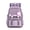 Purple, variant on Plaid Patchwork Nylon Backpack with Pendant, 11.8x16.5x9.1 Inch, Fits 14 Inch Laptop, Student Campus Bag with Adjustable Ribbon Buckles, Water-Resistant, Casual Travel Daypack, Black Plaid, By Harlik