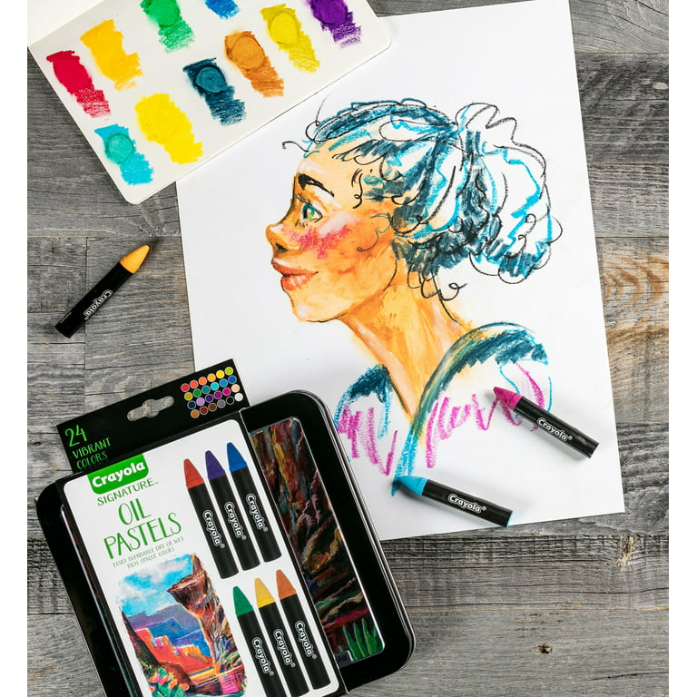 True colors, Crayola oil pastels on Grumbacher watercolor paper (im poor  lol) : r/Oilpastel