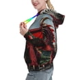 thumbnail image 2 of Honeii Majestic Red Dragon Pattern Womens Oversized Hoodies Long Sleeve Sweatshirts Pullover Fall Outfits with Pocket-XX-Large, 2 of 7