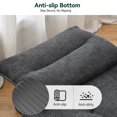 thumbnail image 4 of BEHOST 86" Oversized Folding Sofa Bed with Pillow and Back Support, Convertible Sleeper Chair for Living Room, Dark Gray, 4 of 9