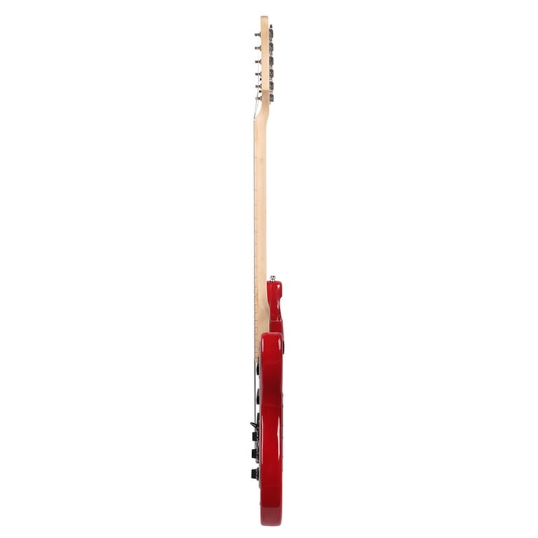 Hassch Gst Stylish Electric Guitar Kit With Black Pickguard Red 
