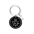 thumbnail image 3 of Creative DIY To My SON Black Stainless Steel Last Name 26 Letter Keychain 2.5cm, 3 of 8
