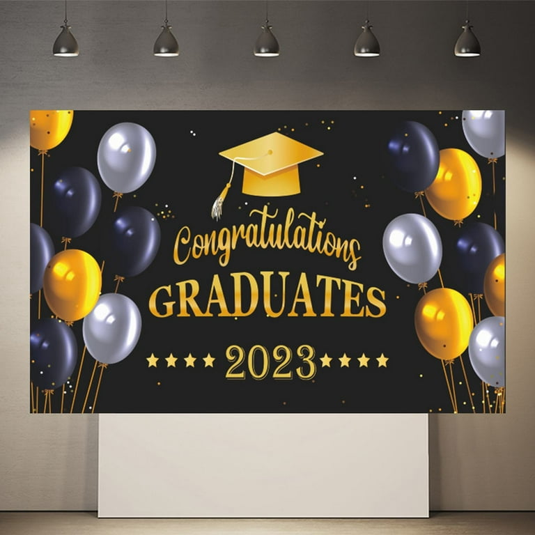 Beppter Graduation Decoration Celebrate Decoration Graduation Decorations  2024 Graduation Banner 2024 Graduation Party Supplies Fabric Banner