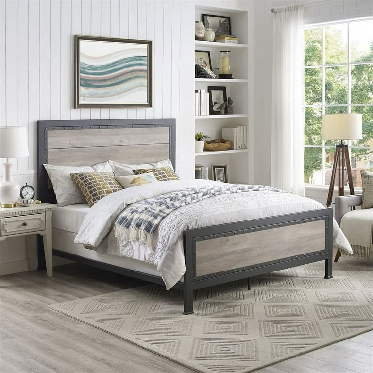 Greige bed frame deals