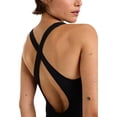 thumbnail image 4 of Traje De Baño Roxy Mujer Active Negro Una Pieza Natacion negro M, 4 of 5
