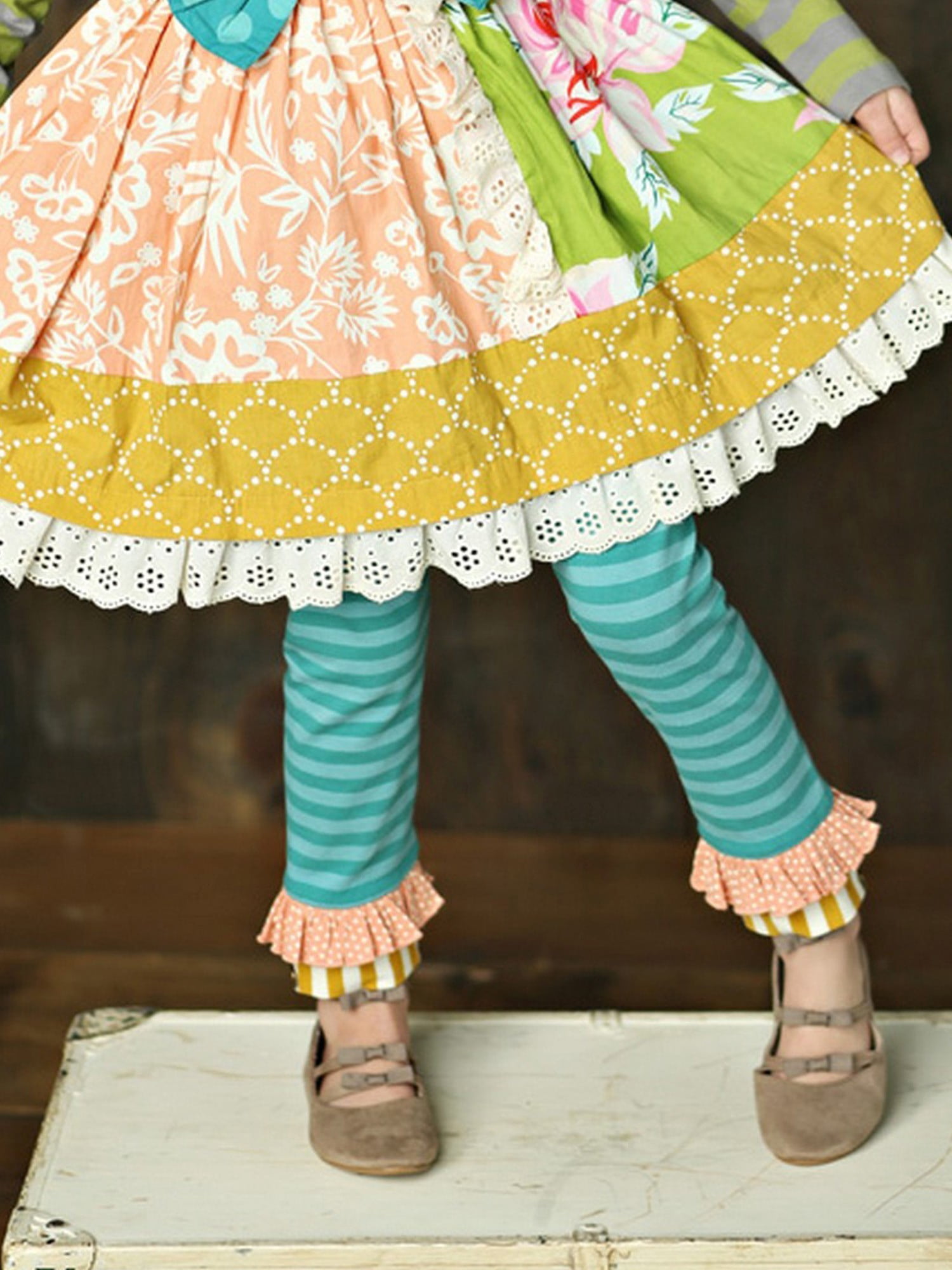 Mustard Pie Baby Girls Blue Jeweled 