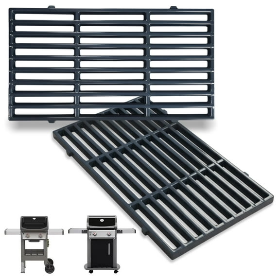 7637 Grill Grates for Weber Spirit II E/S-210 215 220 (Front Control) – Replacement Parts for Weber Spirit 200 Gas Grills, Porcelain-Enameled Steel
