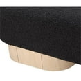 thumbnail image 2 of Pemberley Row Boucle Fabric Black Bench Rectangular Art Deco 60.5" Assembled, 2 of 7