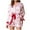 Pink, variant on Wancir Women Christmas 2 Piece Pajamas Set Bow Tie Button Long Sleeve Shirts Ruffle Shorts Cute Pjs Sets Sleepwear