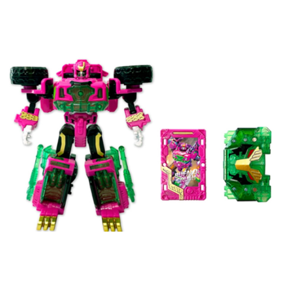 SAMG Metal Cardbot S Buffalo Crush Transforming Robot Toy