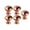 Clear, variant on ​​GiLiling 10Pcs Glass Diamond Cabinet Knobs Drawer Pulls Handles Clear Crystal Circular Hardware Single Hole Installation Rose Gold Finish Furniture Upgrade Kit​​