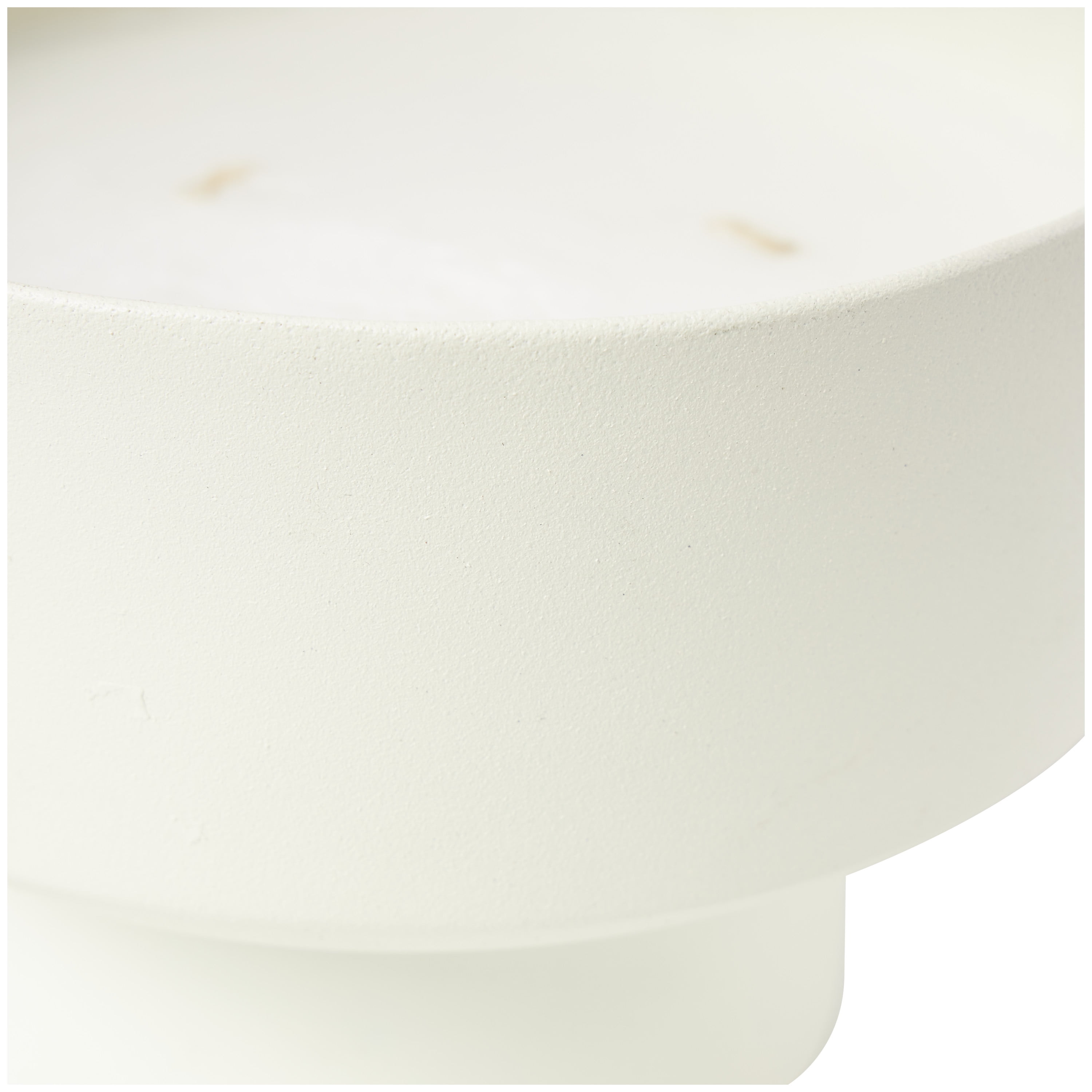 CosmoLiving by Cosmopolitan White Metal Cozy Cashmere Scented Matte 50 oz 3 Wick Candle with White Wax