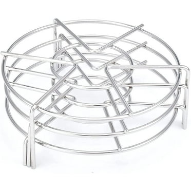 3 Pack 7 inch Kitchen Trivet Stainless Steel Steaming Rack Pressure Cooker Steam Rack Stand,Steamer Baskets for Instant Pot Pressure Cooker by HONSHEN