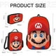 thumbnail image 4 of Super Mario Bros Schoolbag Cartoon Anime Backpack Mario Mochilas Escolares Super Mario Shoulder Bag Pencil Case Three-Piece Set, 4 of 4