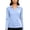 Blue, variant on yillto Womens Long Sleeve V Neck Collared Tops Golf Workout Gym Hiking Athletic Tshirts for Women