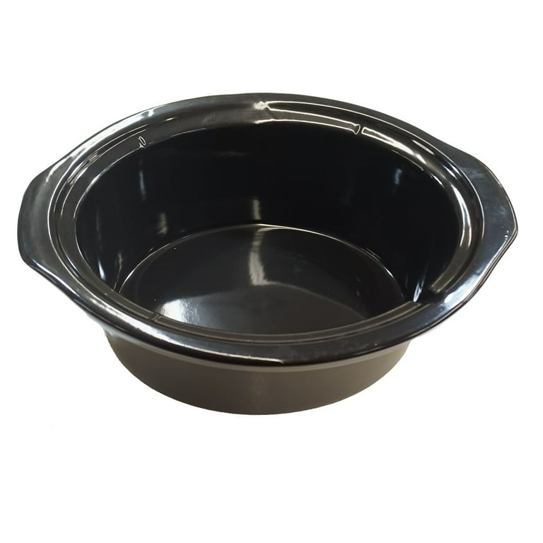 4 Qt Black Round Stoneware fits Crock-Pot Slow Cooker, 129995-000-000 