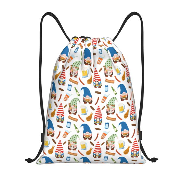 Fotbe Barbecue Gnomes Bolsa Mochila con Cordón Estampada, Bolsa de Gimnasio Deportiva, Bolsa Cinch, Bolsa con Cordón para Hombres y Mujeres-Medium