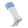 thumbnail image 2 of TCK Retro 3 Stripe Tube Socks (Columbia Blue, Small), 2 of 2