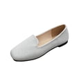 thumbnail image 2 of Miluxas Flats Shoes for Women Slip on Round Toe Comfortable Women's Flats Ballet Flats Shoes Loafers Silver 9.5(43), 2 of 4