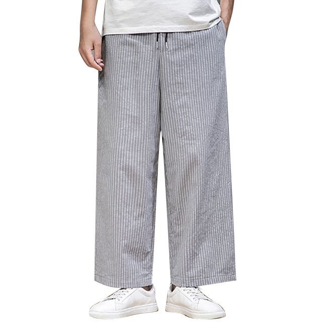 Wyzesi Plus Size Pants for Guest Fall Male Versatile All Season Cargo Pants Multi Pocket Hem Solid Color Plus Size Outdoor Trousers Male Christmas Clothes