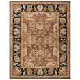 thumbnail image 2 of SAFAVIEH Classic Shanelle Traditional Wool Area Rug, Rust/Black, 6' x 6' Round, 2 of 9