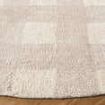 thumbnail image 3 of SAFAVIEH Easy Care Maggie Plaid Area Rug, Ivory/Beige, 6' x 6' Round, 3 of 10