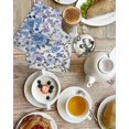 thumbnail image 4 of Boho Blue Flower Kitchen Dish Towels for Drying Dishes Set of 2, Spring Watercolor Country Floral Plant Waffle Weave Microfiber Hand Tea Bathroom Towels Quick Dry & Absorbent Towel 15.7x23.6, 4 of 7