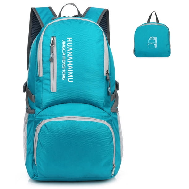 Mochila ligera y plegable, impermeable, plegable, para viajes, senderismo, mochila de día