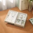 thumbnail image 3 of Pendientes Pendientes Collar Joyero Creativo Anillo Collar Folleto de Joyas Caja de Joyas de PU, 3 of 6