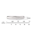 thumbnail image 3 of Women's Diamond-Cut Wedding Band & Stacking Ring in Solid 14K White Gold, 2mm, Faceted Gold Wedding Band & Stacking Ring, Genuine 14K White Gold (Stamped for Authenticity), Size 4.5, 3 of 7