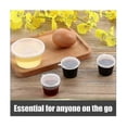 thumbnail image 5 of 100 Pieces Small Plastic Containers With Lids, 25ml Small Sauce Pots Plastic Pots Jelly Pots, 5 of 5