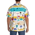 thumbnail image 5 of KLL Funny Farm Print Men's Shirt Short Sleeve Button Down Summer Cuba Beach Shirts- Medium, 5 of 7