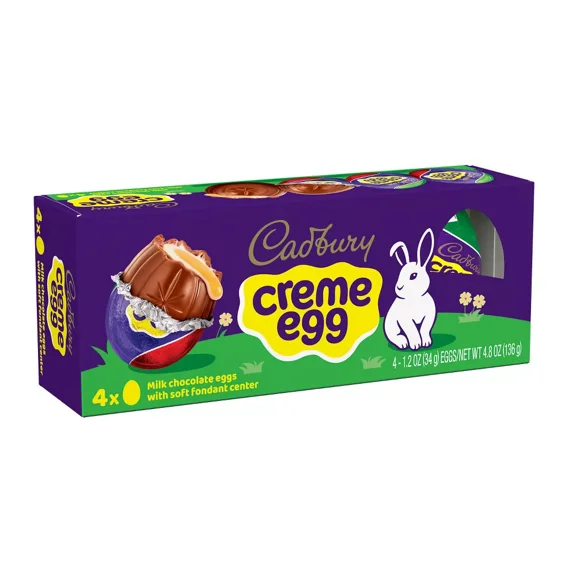 Cadbury Creme Easter Egg - 4.8oz/4ct (2 pack)