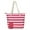 Pink, variant on City Tote Bag Canvas Wine Purse with Hidden Spout and Dispenser Flask for Wine Lovers that Holds and Pours 2 bottles of Wine! Perfect for Traveling,Concerts,Bachelorette Party -Red and white stripes