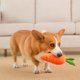 thumbnail image 5 of Juguete masticable para perros con forma de zanahoria: chirriante, cómodo e interactivo, para aliviar la ansiedad y limpiar los dientes, 5 of 7
