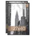 thumbnail image 1 of MCS, Black 27x40 Inch Trendsetter Poster Frame, 2-Pack (65958), 1 of 1